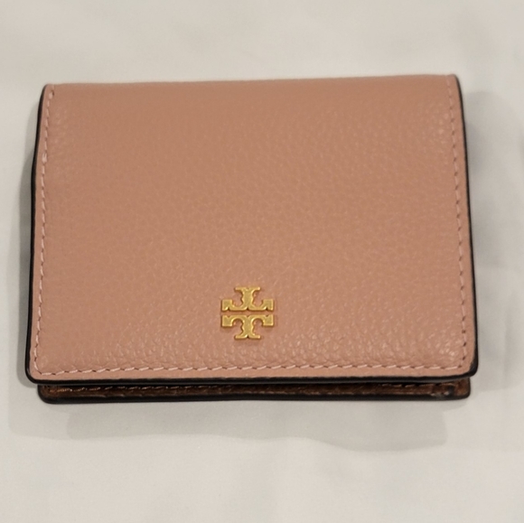 New Tory Burch Blake Color-Block Mini Wallet - Picture 1 of 7